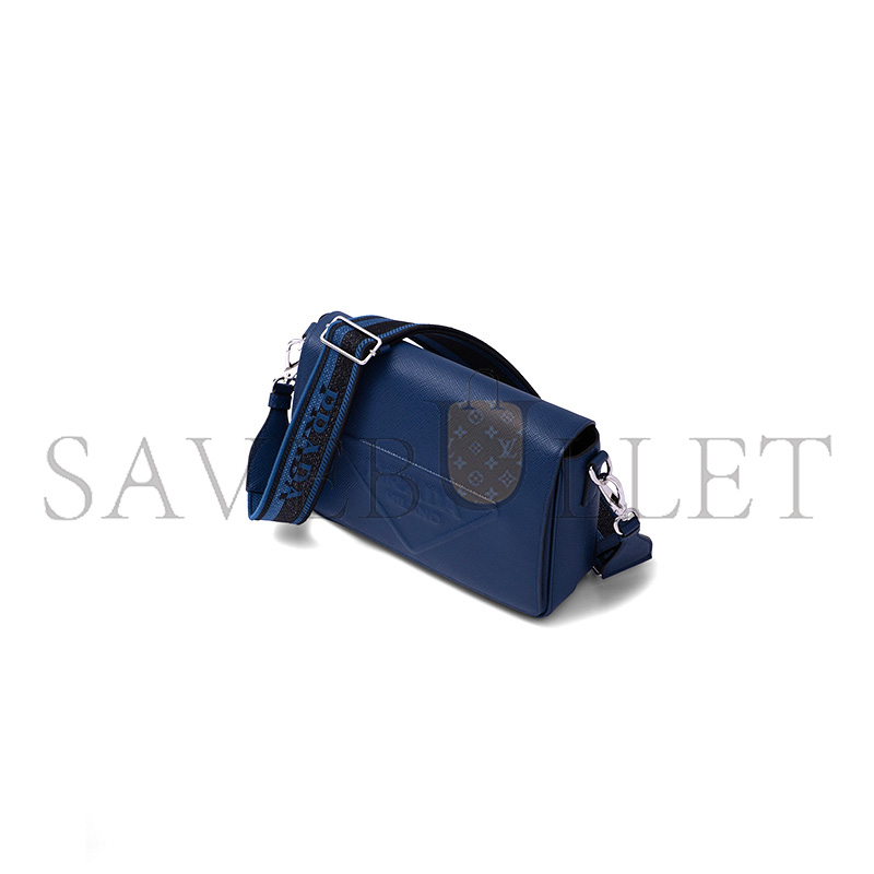 Pra*a saffiano leather shoulder bag 2vd046 (26*18*6.5cm)